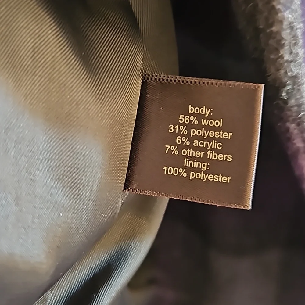 The Limited plaid purple coat 💜 - Picture 8 of 8